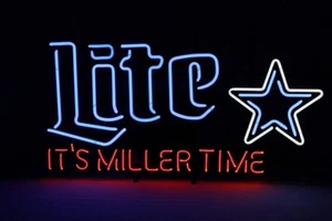 It's Beer Time Lite Dallas Cowboys Neon Light Sign Wall Decor 24x15 - Picture 1 of 1