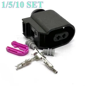 2 Pin/Way ABS Sensor Female Sealed Connector Plug Kit for VW Audi Seat Skoda - Picture 1 of 2