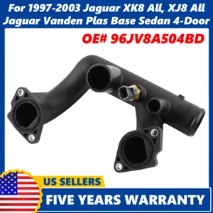 Thermostat Cover Outlet Pipe w/Sensor For 1997-2003 Jaguar XK8 XJ8 / Vanden Plas - Picture 1 of 11