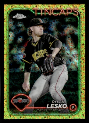 2024 Pro Debut gold mini-diamond Dylan Lesko #'d 22/50 *Free Shipping* TinCaps - Image 1 of 2