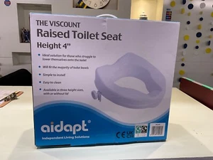 Aidapt Toilettensitzerhöhung ohne Deckel 4 Zoll Neu im Karton - Viscount VR224C - Bild 1 von 2