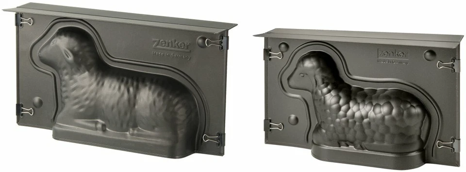 Zenker Osterbackformen-Set 2tlg. Lammform aus Stahlblech Backform Ostern Lamm - Bild 1 von 1