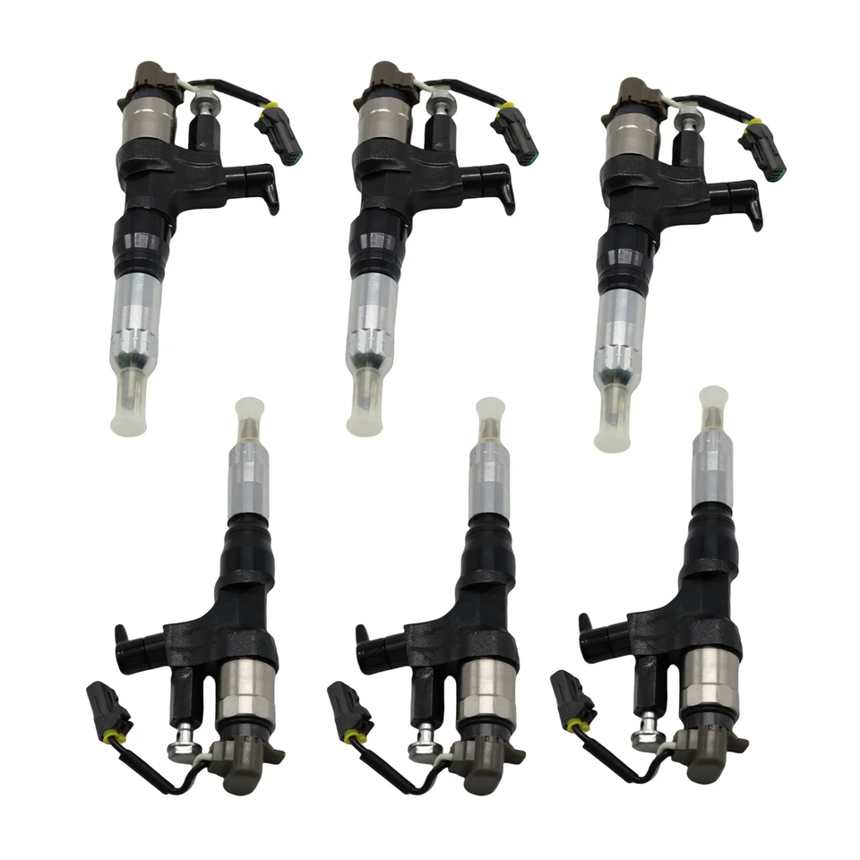 6 Set of Fuel Injectors Diesel Injector For Hino FE19 6.5L 1985-1992 095000-6593 - Изображение 1 из 4