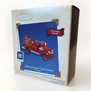 Vintage NEU Hallmark Andenken 1929 Chevrolet Feuerwehr hängender Weihnachtsschmuck - Bild 1 von 6
