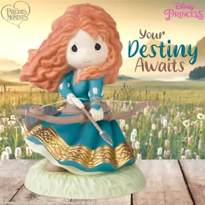 ✤ New PRECIOUS MOMENTS DISNEY Porcelain Figurine MERIDA BRAVE ARROW BOW Princess - Picture 1 of 6