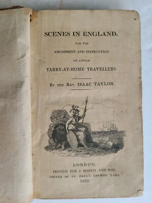 1822 SCENES in ENGLAND antique illustrated CHILDRENS BOOK - Image 1 of 4