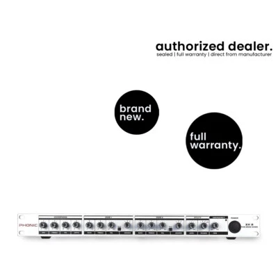 Mezclador alimentado de montaje en rack de 2 zonas Phonic ZX-2 - Nuevo liquidación de stock antiguo Foto 1 de 2