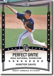 10-Count Lot HUNTER DAVIS 2014 Leaf Perfect Game All-American Rookies 