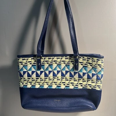 Nine West Beach bag Purse Multicolor Geometric Southwestern Aztec Woven - Image 1 of 4