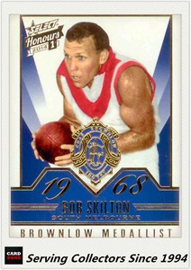2014 Select AFL Honours Brownlow Gallery Card BG24 Bob Skilton (Sth Melb)