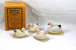 alte Celluloid-Tiere, Celluloid Ducks / Zelluloid Enten, Made in England - Picture 1 of 7