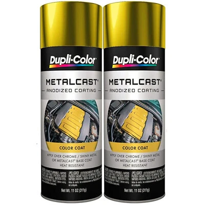 Dupli-Color MC202 Metalcast Amarillo Esmalte Anodizado Pintura Alta Temperatura 11oz Paquete de 2 Foto 1 de 4