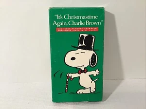 It's Christmas time Again Charlie Brown Peanuts Snoopy Animated VHS Movie Shultz - Picture 1 of 3