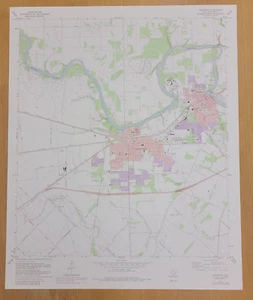 1980 USGS Map - Richmond, Texas - Rosenberg - Fort Bend Co. - Brazos River - Picture 1 of 5