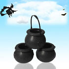 3Pcs Candy Cauldron Kettles Witches Favor Bag Halloween Candy Bag Buckets New