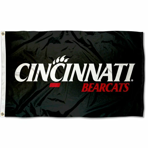 Bearcats Black Flag 3x5 Banner Cover