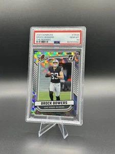 2024 PANINI DONRUSS BROCK BOWERS THE ROOKIES RC PSA 10 GEM MT 🔥 - Picture 1 of 2