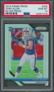 2018 Panini Prizm Silver #205 Josh Allen RC Rookie Gem Mint PSA 10