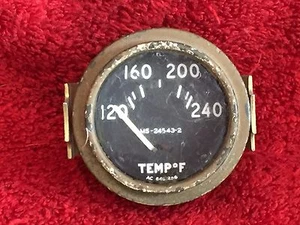 EL 2" TEMPERATURE INDICATOR P/N MS-24543-2 WITH MOUNT BRACKET - Picture 1 of 6