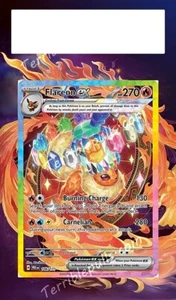 Pokemon Extended Art Insert für PSA Slab + Metallic Black Case - Flareon EX - Bild 1 von 3