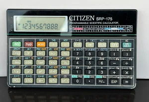 Vintage Programmable Calculator CITIZEN SRP-175 - Tested - Picture 1 of 9