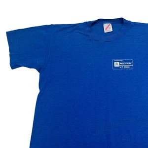 Vintage Single Stitch T Shirt Mens Keytronic KT 2000 Computer Keyboard Promo - Picture 1 of 11