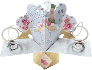 Second Nature Pop Up Card, German 'Congratulations', "Herzlichen Glückwunsch" - Picture 1 of 3
