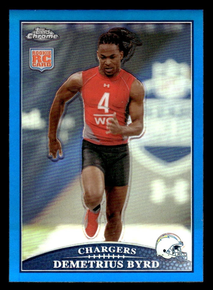Demetrius Byrd 2009 Topps Chrome #TC142 Blue Refractors - Image 1 of 2