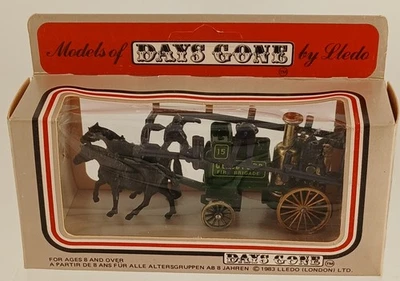 Lledo Guilford Fire Brigade 15 Green And Gold Wagon With Black Horses And... - Image 1 of 4