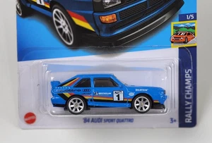Hot Wheels 84 Audi Sport Quattro Super Custom Real Rider neumáticos cambio de rueda - Imagen 1 de 2