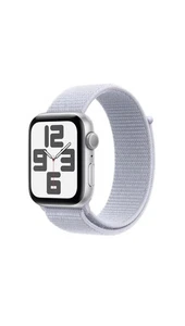 Apple Watch SE GPS 40mm Silver Case Blue Cloud Sport Loop MXEE3QA/A - 2024 - Picture 1 of 3