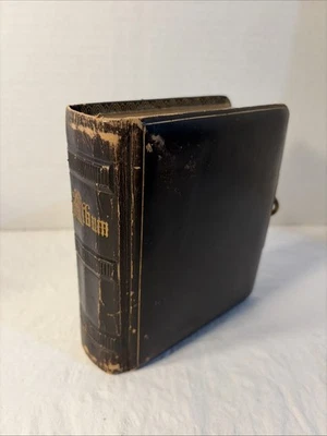 Vintage Victorian Leatherbound Gold Edges Photo Album 6.5”x 5.5” - Image 1 of 4
