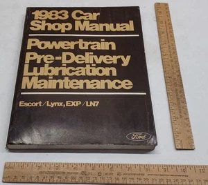 1983 - CAR SHOP MANUAL - Ford - Escort / Lynx, EXP / LN7 - Powertrain, Pre-Deliv - Picture 1 of 11