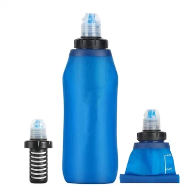 Outdoor Survival Filtered Water Bottle Purifier Filtration Emergency Hiking - image 1 of 4