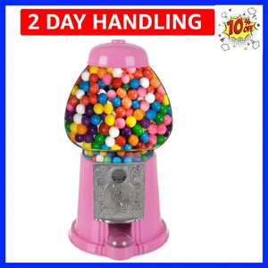 NEU US 15" PINK Vintage Süßigkeiten Kaugummiautomat & Bank mit Ständer Metallfuß Gl... - Bild 1 von 8
