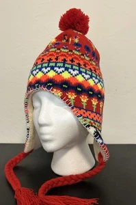 Gorro tejido colorido orejera inspirado en Chullo - Imagen 1 de 3