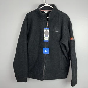 Orvis Men’s Jacket Large NWT Fleece Size Large Black - Picture 1 of 10