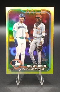 2024 Topps Toolsy Tandem Julio Rodriguez & Elly De La Cruz GOLD FOIL #US238 - Bild 1 von 2