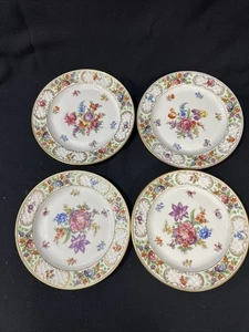 4er Set Schumann Bavaria Kaiserin Dresden Blumen 9 3/8" Mittags-/Speiseteller - Bild 1 von 12