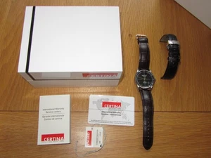 Certina DS-1 Excellent Condition Automatic 80 Black Dial Silver Automatic Watch - Picture 1 of 11
