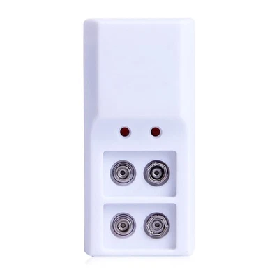 Rechargeable Battery Charger Dock Stand 2-Slot Charging Adapter for 9V Batteries - Image 1 of 4