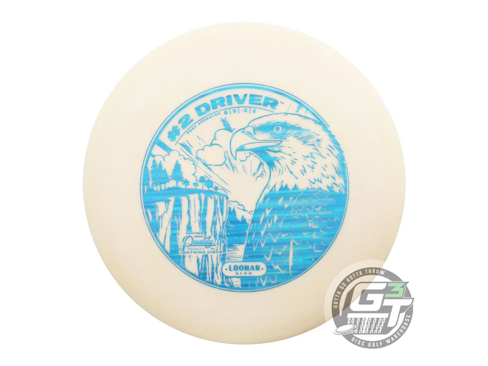 NEW Lightning Loonar Glow #2 Driver 176g Peach Teal Holo Fairway Driver Disc - Image 1 of 1