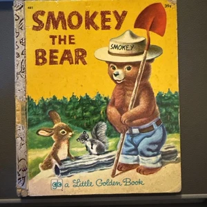 Vintage Golden Book 1973 Smokey The Bear 13th Printing - Imagen 1 de 2