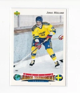JONAS HOGLUND 1992-93 UPPER DECK-TEAM SWEDEN WORLD JUNIORS CARD-SHIPS FREE - Picture 1 of 24