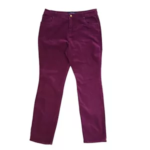 Boden Purple Skinny Tapered Corduroy Jeans UK Women's 14 W32 L30 K533 - Picture 1 of 5