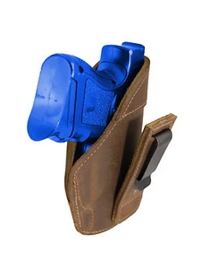 New Barsony Brown Leather Tuckable IWB Holster for Compact 9mm 40 45 Pistols - Picture 1 of 6