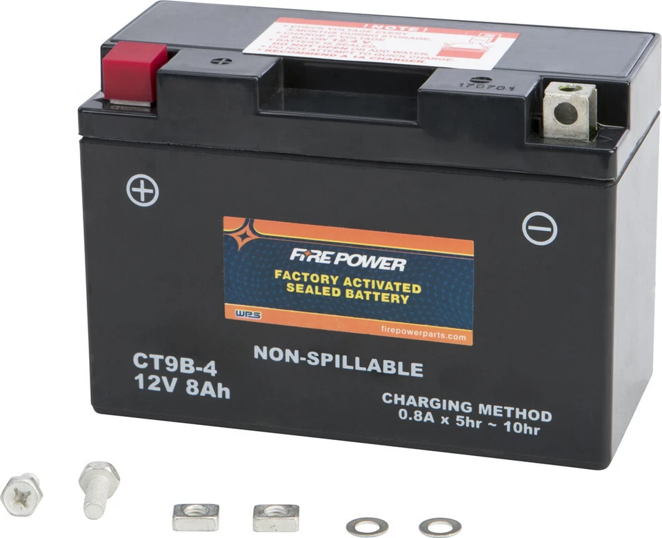FIRE POWER CT9B-BS Sealed AGM Battery for 06-09 YAMAHA YZF-R6S Foto 1 de 1