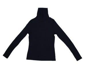 New Look Black Long Sleeve Ribbed Roll Neck Pullover Sweater Top Womens 10 - Picture 1 of 8