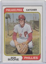 1974 Topps Baseball Card #131 Bob Boone Philadelphia Phillies - NrMt