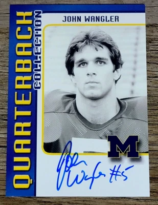 TK Legacy Michigan Wolverines QB10 John Wangler QB Club Auto /300 Made - Image 1 of 2